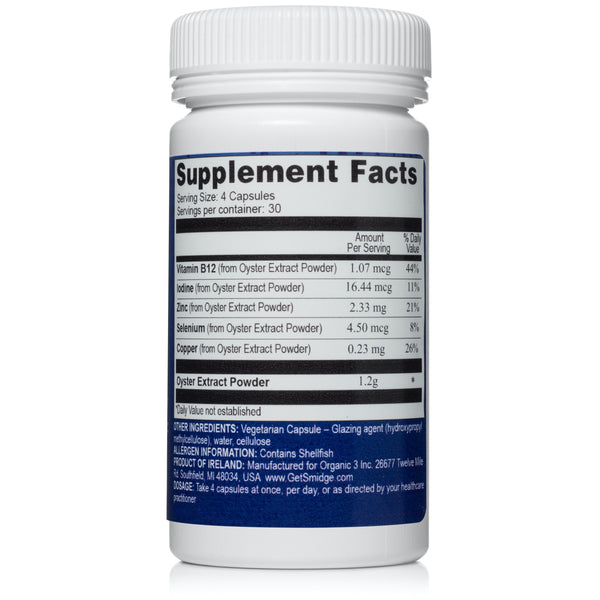 100 Pure Oyster Zinc Supplements Smidge®