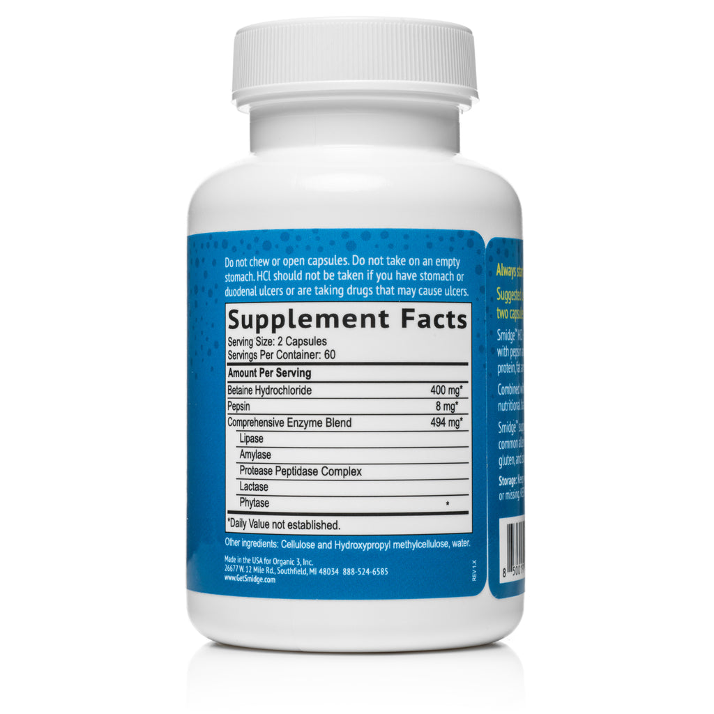 Digestive Enzymes with HCl & Pepsin Smidge®