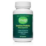Smidge® Sensitive Probiotic Capsules front label