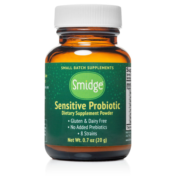 Smidge® Sensitive Probiotic Powder front label